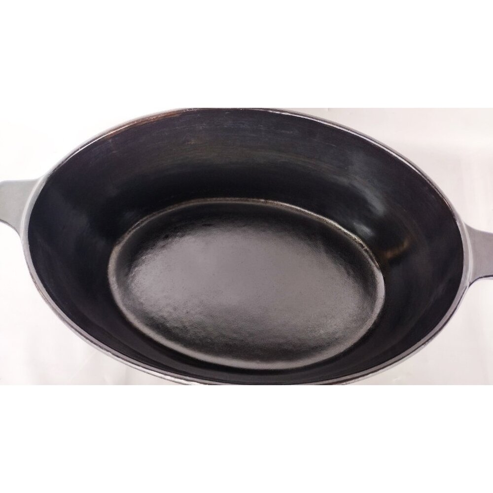 John Wright Vintage LL Bean Ornate Black Enameled Cast Iron Steamer Pine Needles - Picture 7 of 13
